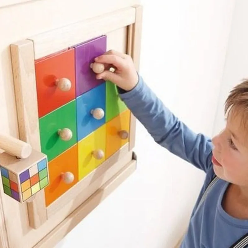 Colorful Squares Wall Puzzle Toy