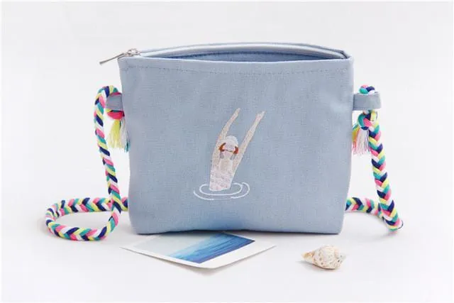 Colorful Strap Tote