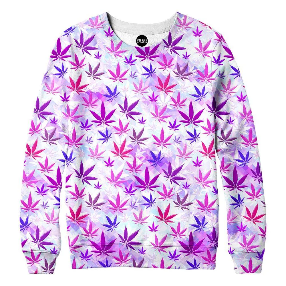 Colorful Weed Womens Sweatshirt