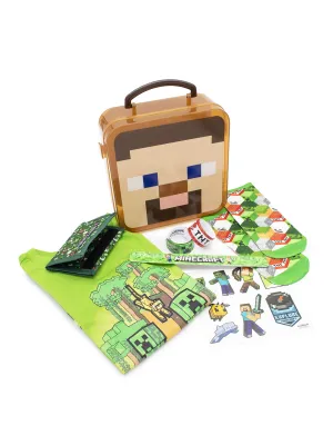 CultureFly Minecraft TNT Collectible Box, Collector's Activity & T-Shirt Gift Box, 8pc