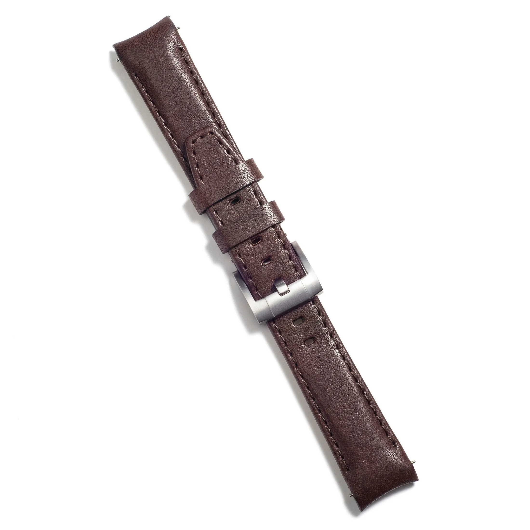 Curved End Leather Strap for Rolex Explorer II with Tang Buckle