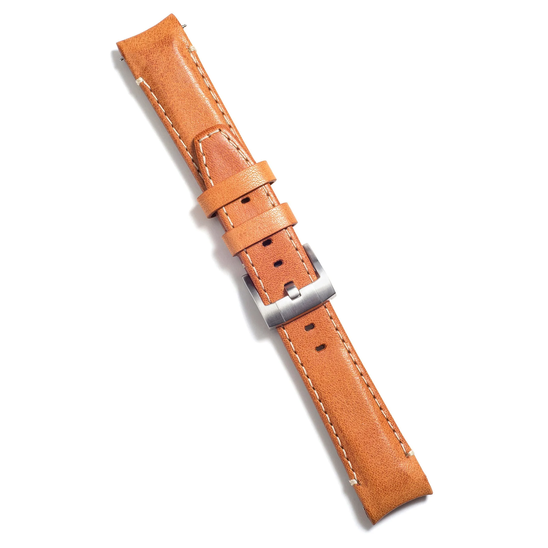 Curved End Leather Strap for Rolex Explorer II with Tang Buckle