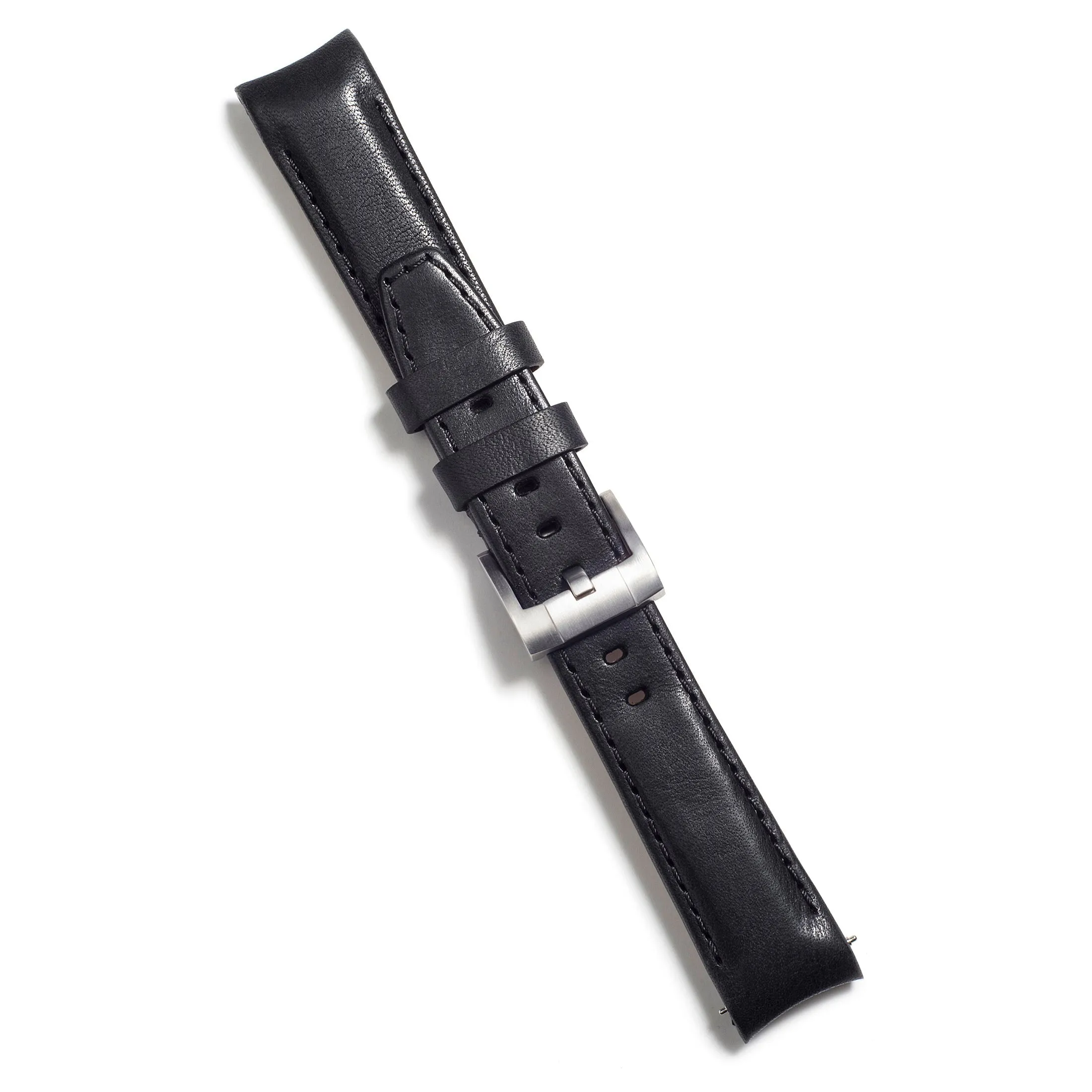 Curved End Leather Strap for Rolex Explorer II with Tang Buckle