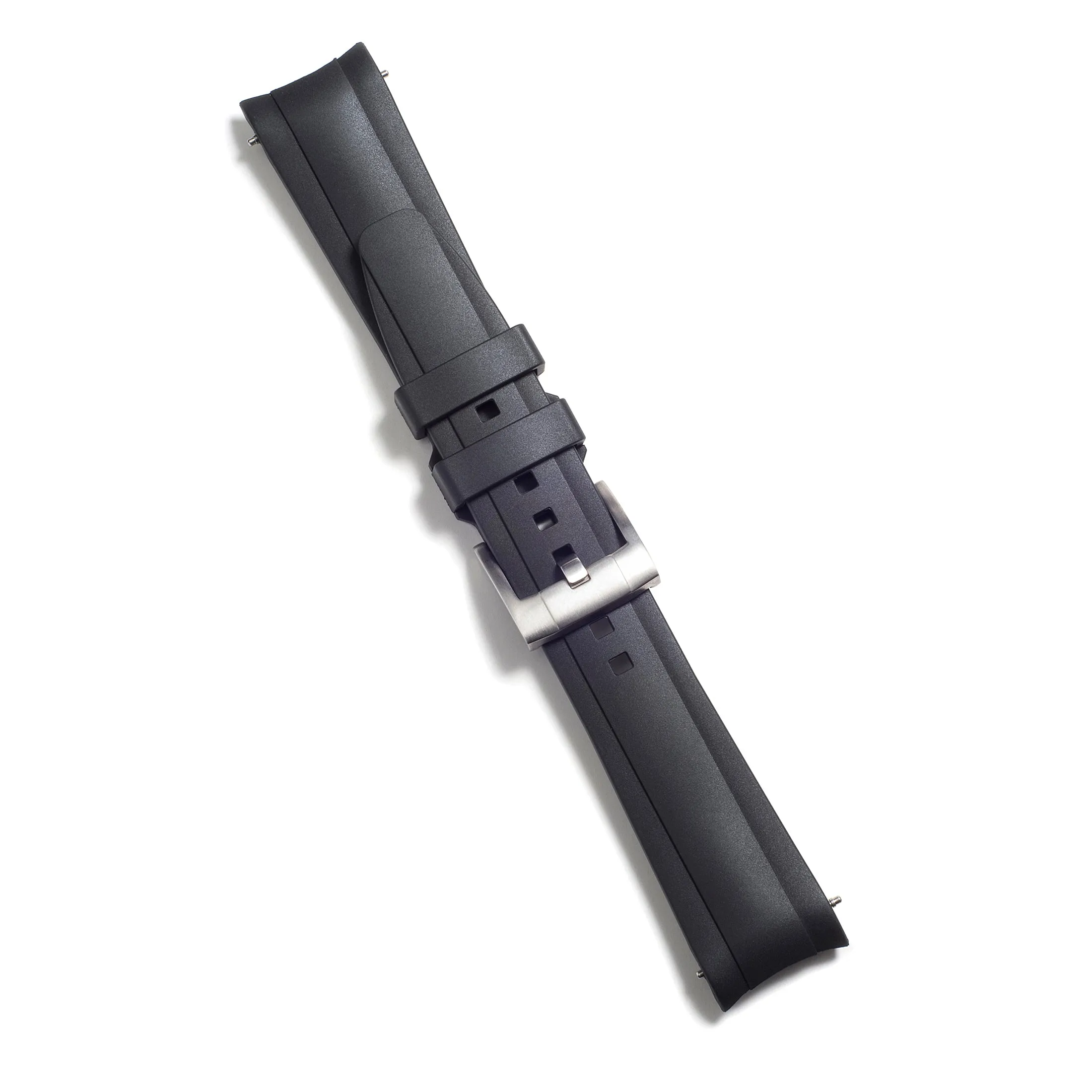 Curved End Rubber Strap for Rolex Explorer II 42mm with Tang Buckle (Produced between 2011-2020)