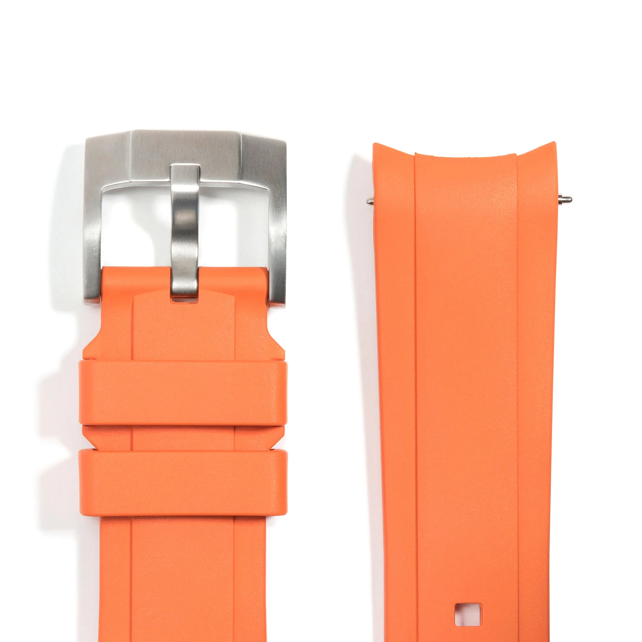 Curved End Rubber Strap for Rolex Explorer II 42mm with Tang Buckle (Produced between 2011-2020)