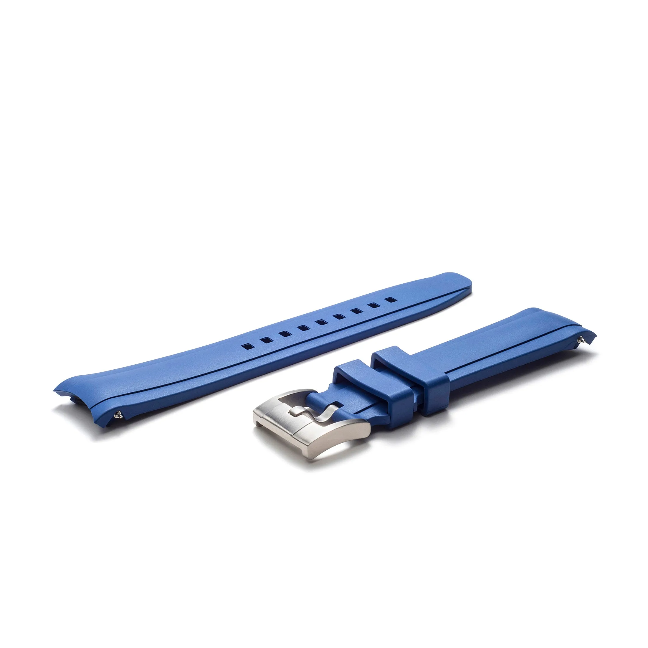 Curved End Rubber Strap for Rolex Explorer II 42mm with Tang Buckle (Produced between 2011-2020)