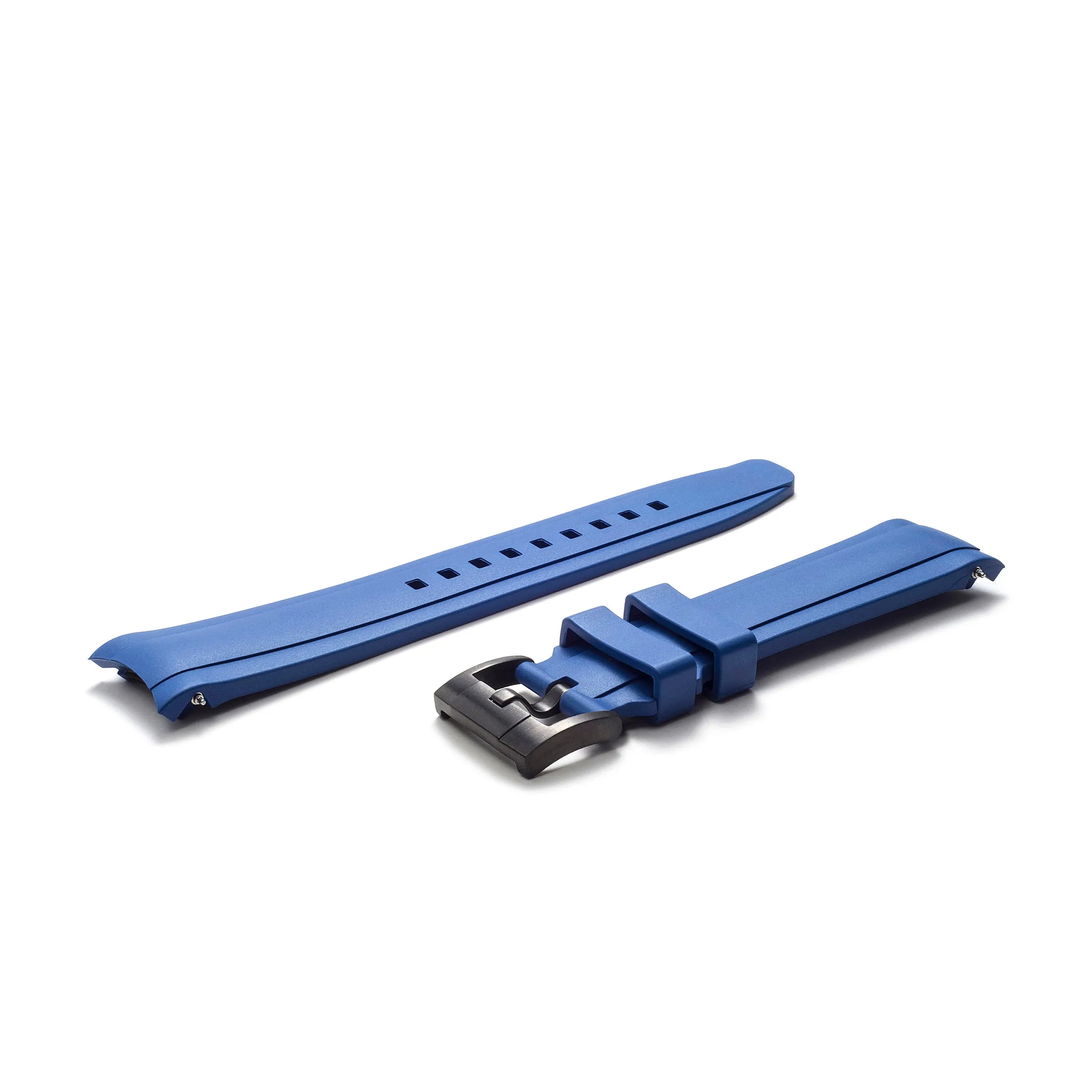 Curved End Rubber Strap for Rolex Explorer II 42mm with Tang Buckle (Produced between 2011-2020)