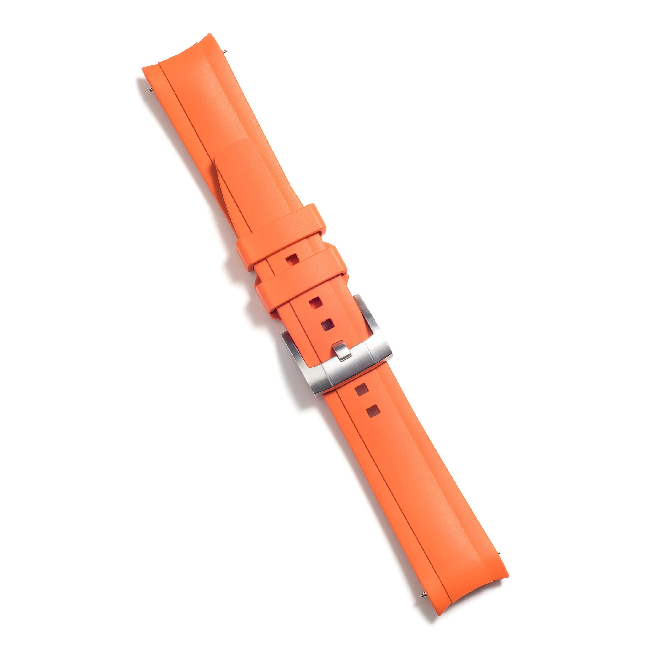Curved End Rubber Strap for Rolex Explorer II 42mm with Tang Buckle (Produced between 2011-2020)