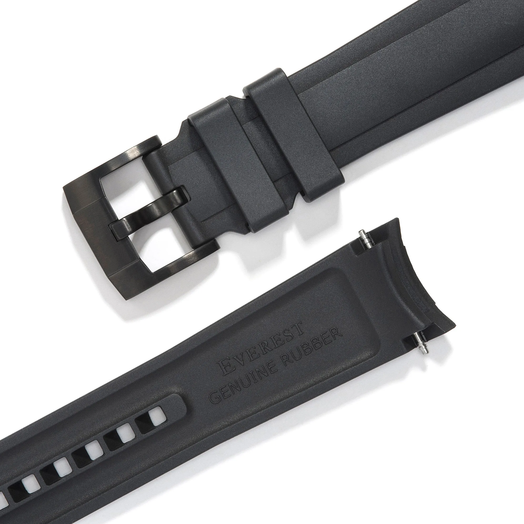 Curved End Rubber Strap for Rolex Explorer II 42mm with Tang Buckle (Produced between 2011-2020)