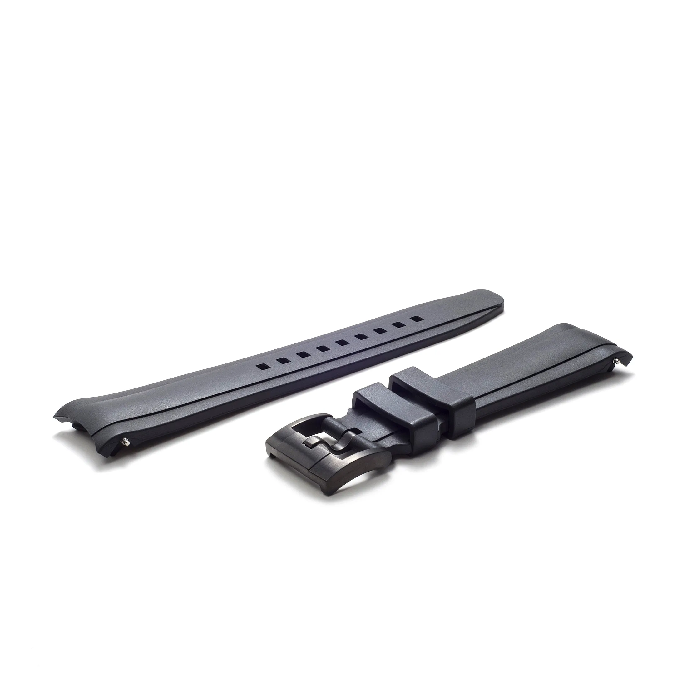 Curved End Rubber Strap for Rolex Explorer II 42mm with Tang Buckle (Produced between 2011-2020)