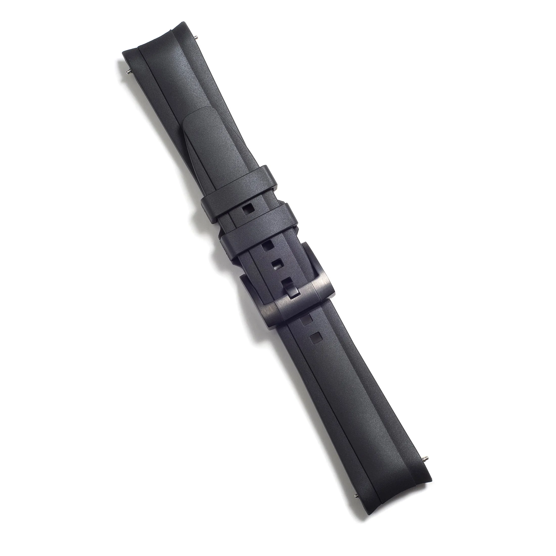 Curved End Rubber Strap for Rolex Explorer II 42mm with Tang Buckle (Produced between 2011-2020)