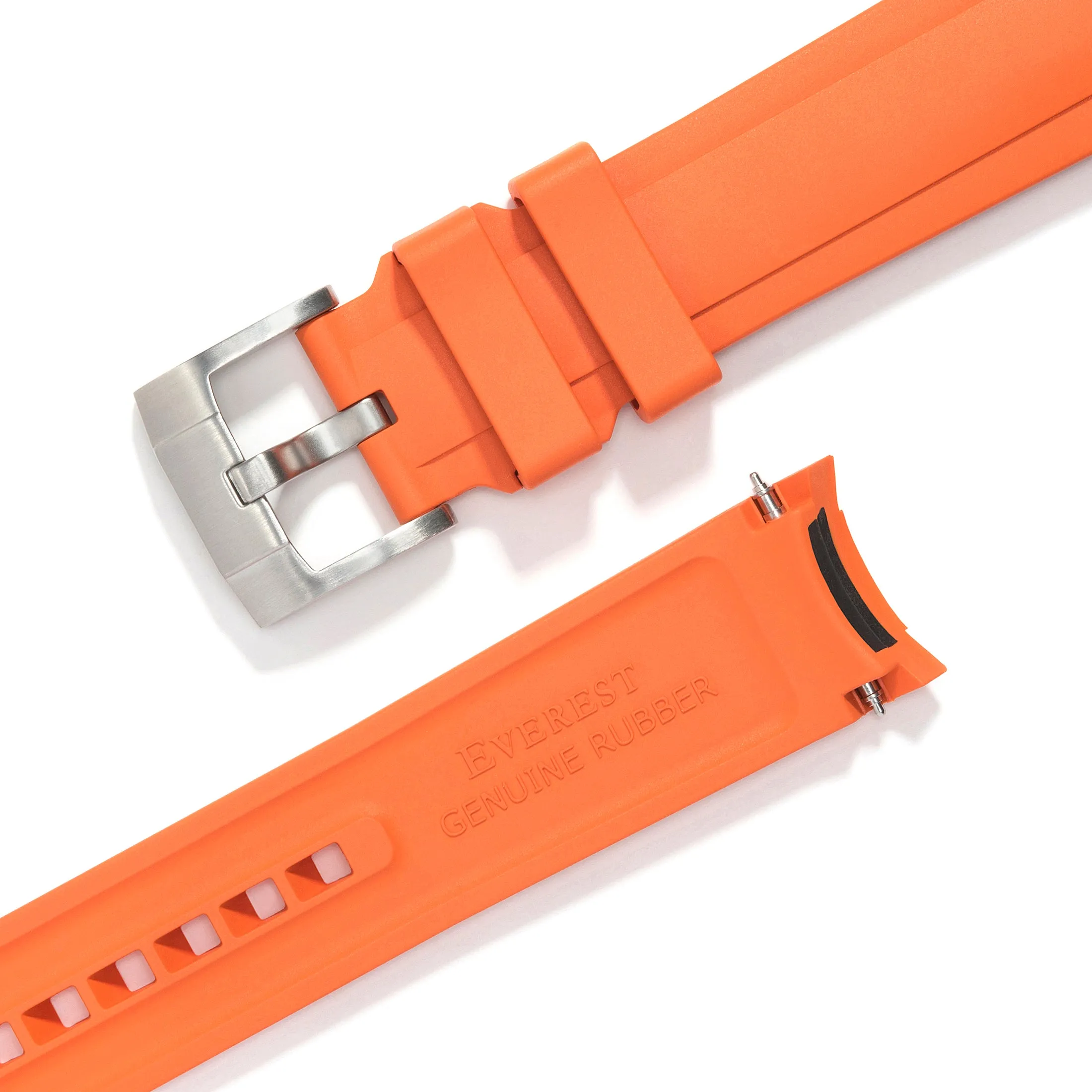 Curved End Rubber Strap for Rolex Explorer II 42mm with Tang Buckle (Produced between 2011-2020)