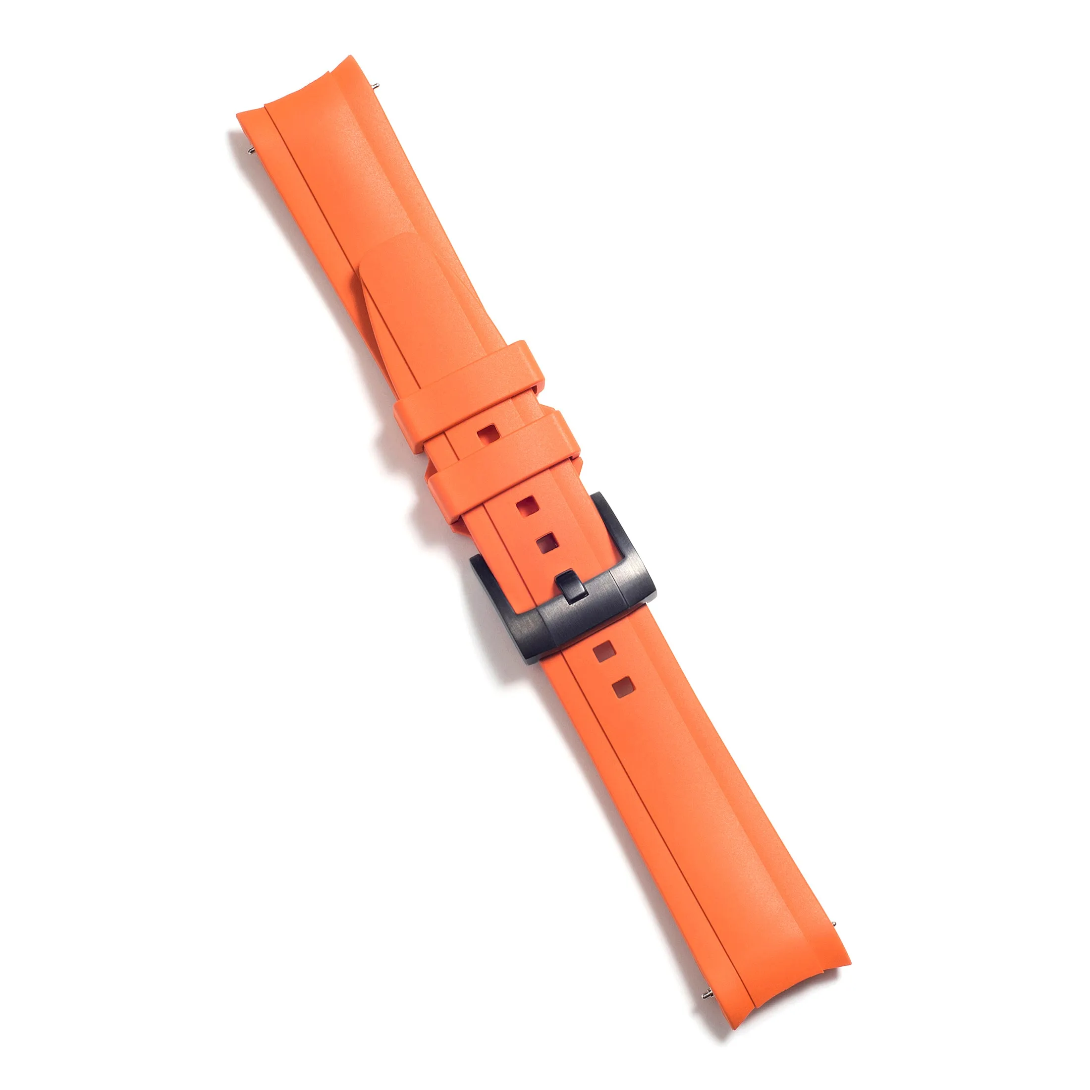 Curved End Rubber Strap for Rolex Explorer II 42mm with Tang Buckle (Produced between 2011-2020)