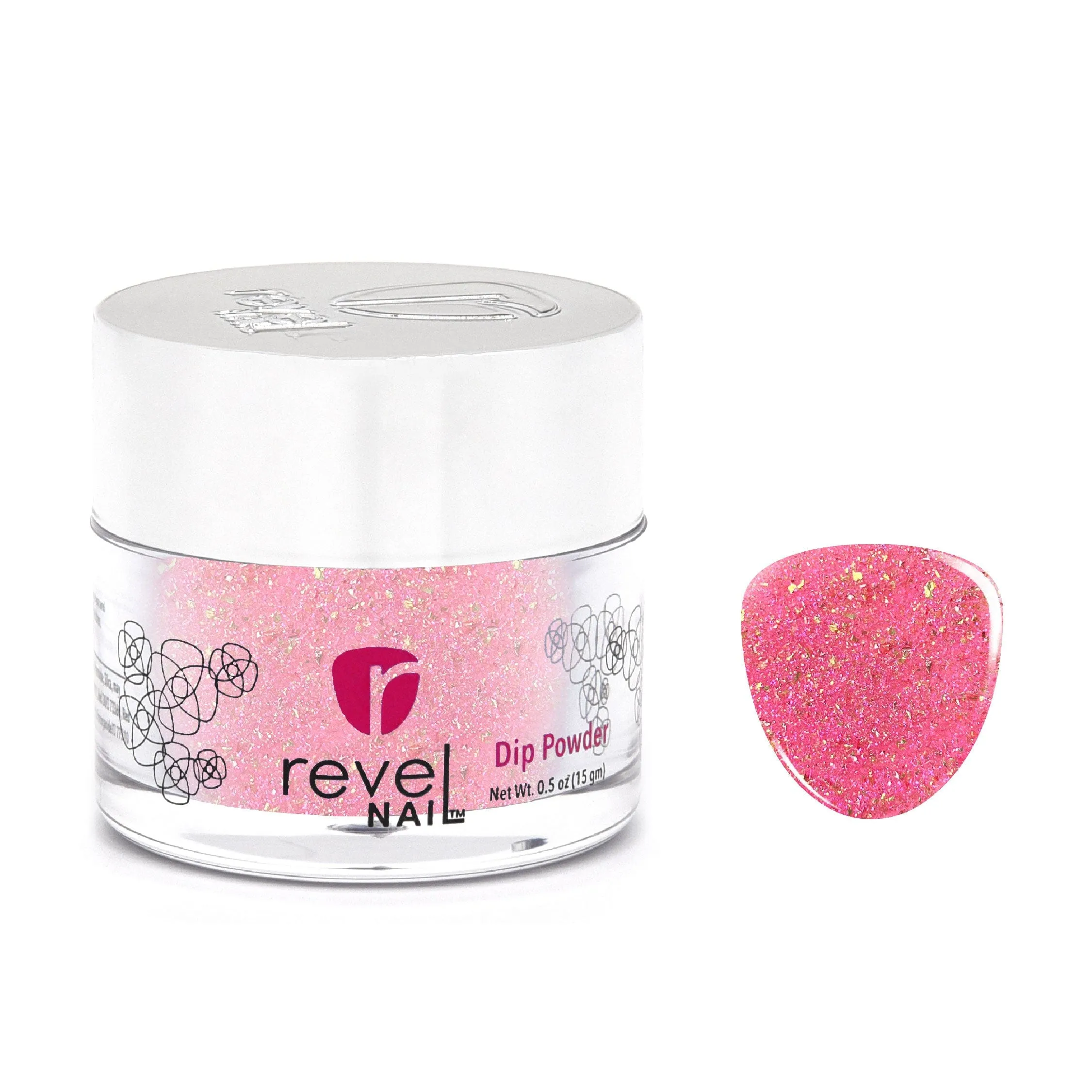D820 Awesome Blossom Pink Flake Dip Powder