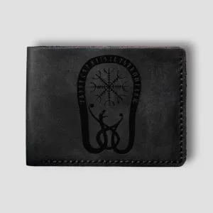 Dragons Cosmos: Handmade Gothic Leather Wallet