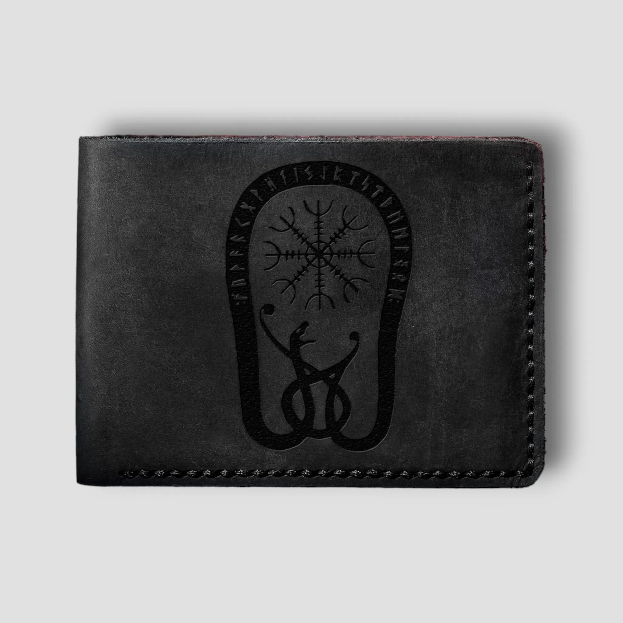 Dragons Cosmos: Handmade Gothic Leather Wallet