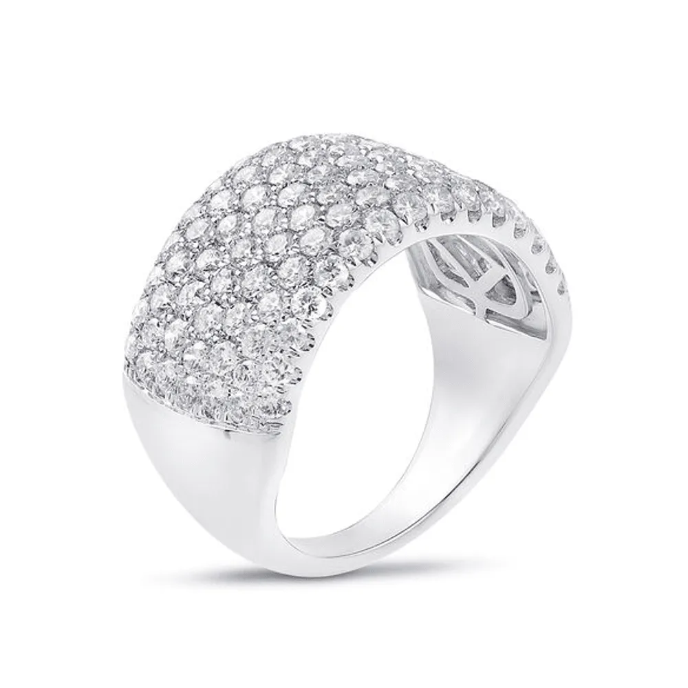 Dress Ring with 2.00ct of Laboratory Grown Diamonds in 9ct White Gold