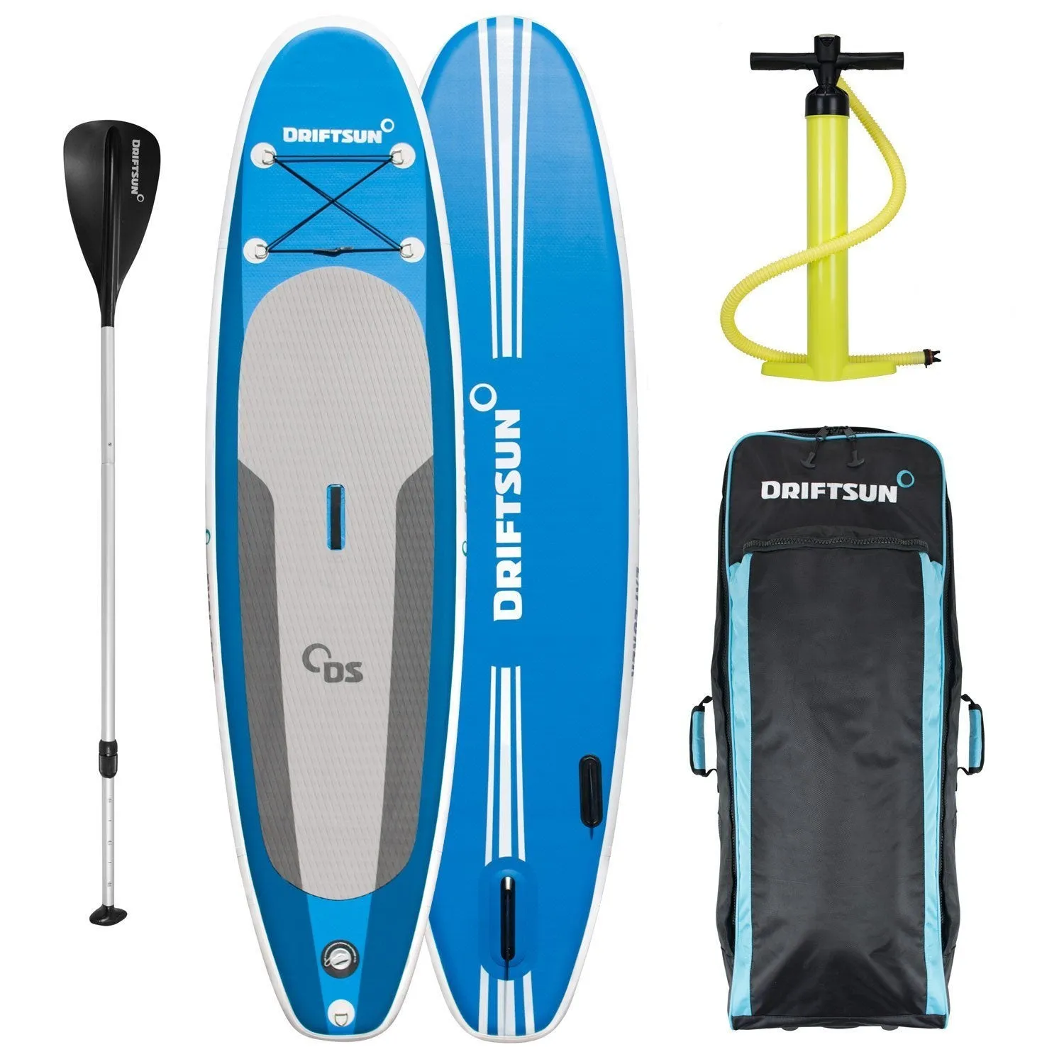 Driftsun 10' Explorer Inflatable Stand Up Paddleboard for Beginner - All Around Use