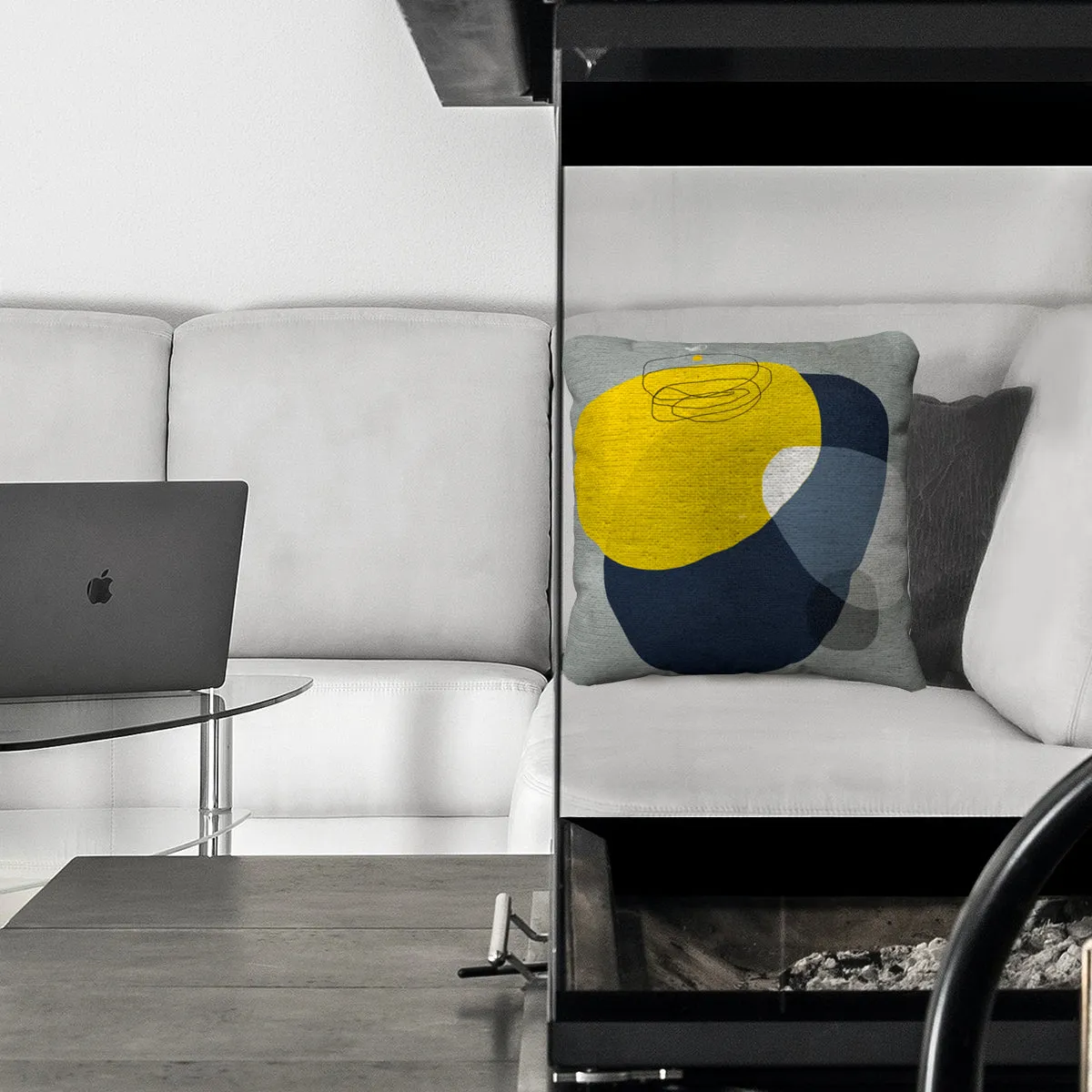 Duality Pebbles Pillow