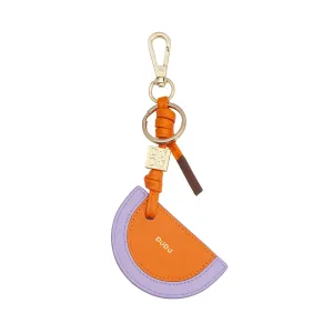 Dudu leather keychain with watermelon, colorful nice keychain, with ring and carabiner, design keychain