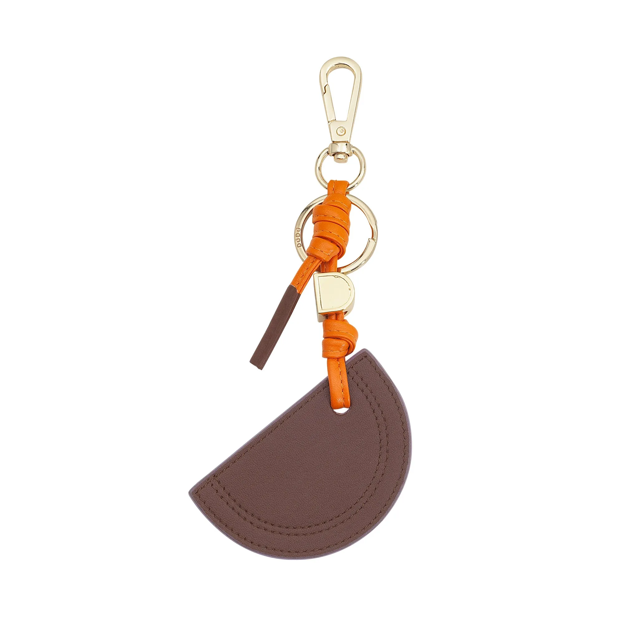 Dudu leather keychain with watermelon, colorful nice keychain, with ring and carabiner, design keychain