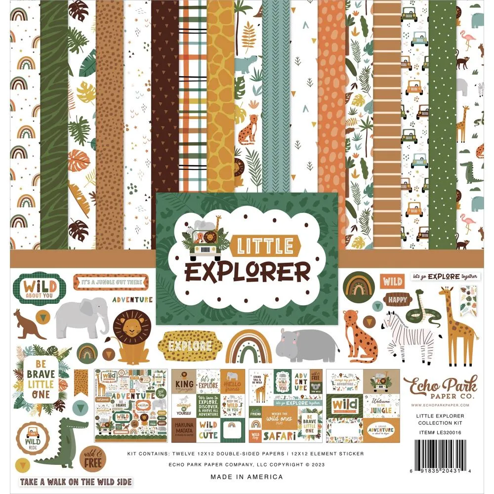 Echo Park 12x12 Paper  [Collection] - Little Explorer