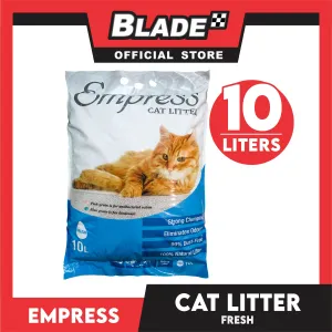 Empress Cat Litter 10 Liters (Fresh Scent) Strong Clumping, Eliminates Odors, 99% Dust Free, 100% Natural Cat Litter