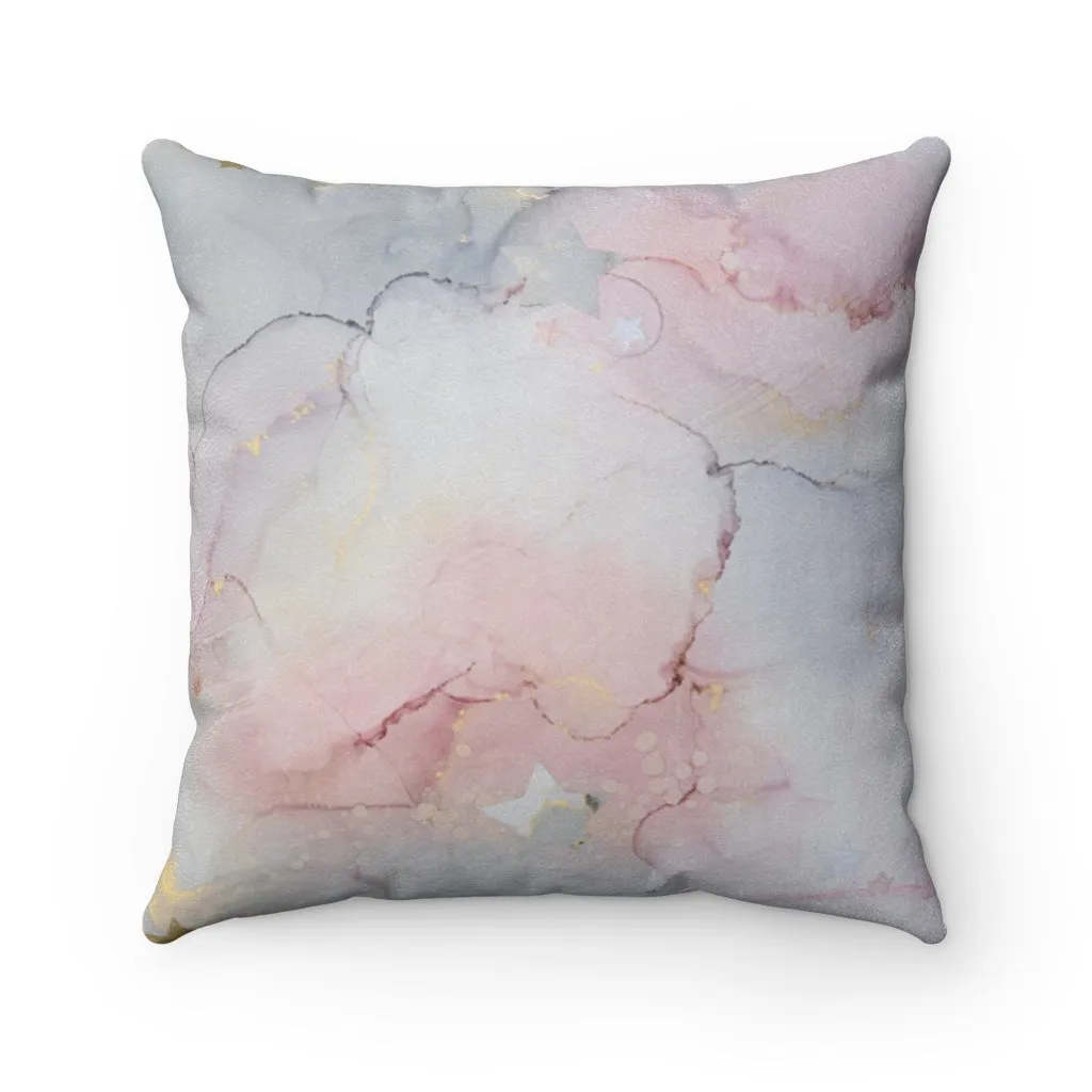 Faux Suede Square Pillow - Alyssa