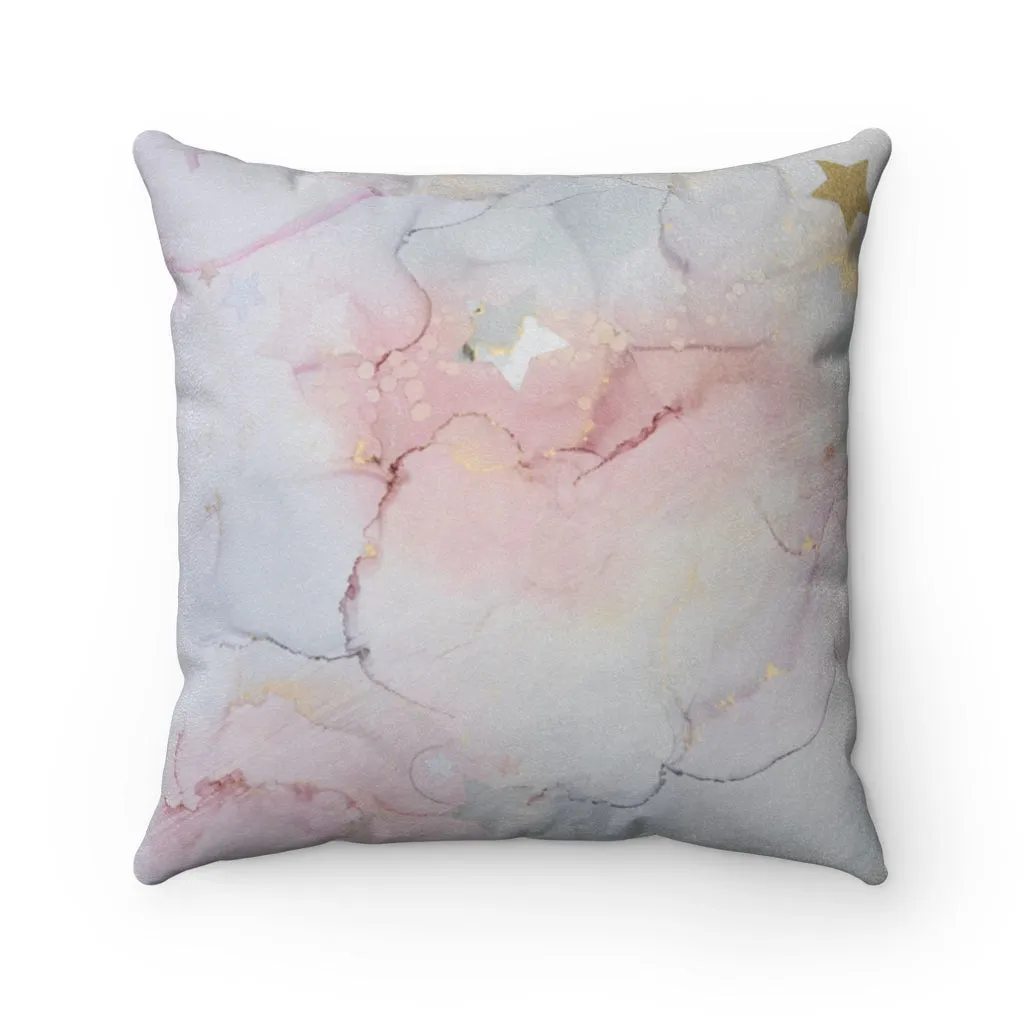Faux Suede Square Pillow - Alyssa