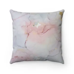 Faux Suede Square Pillow - Alyssa