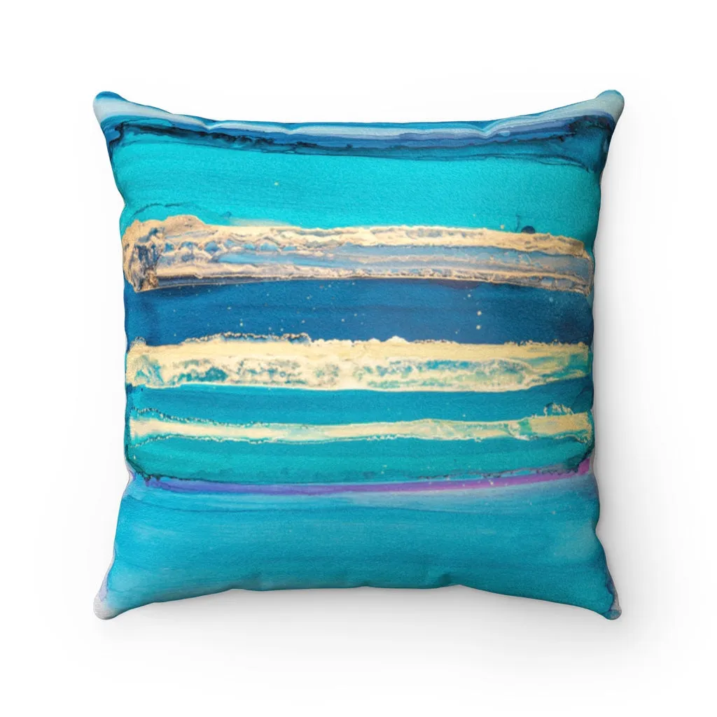 Faux Suede Square Pillow - Kai