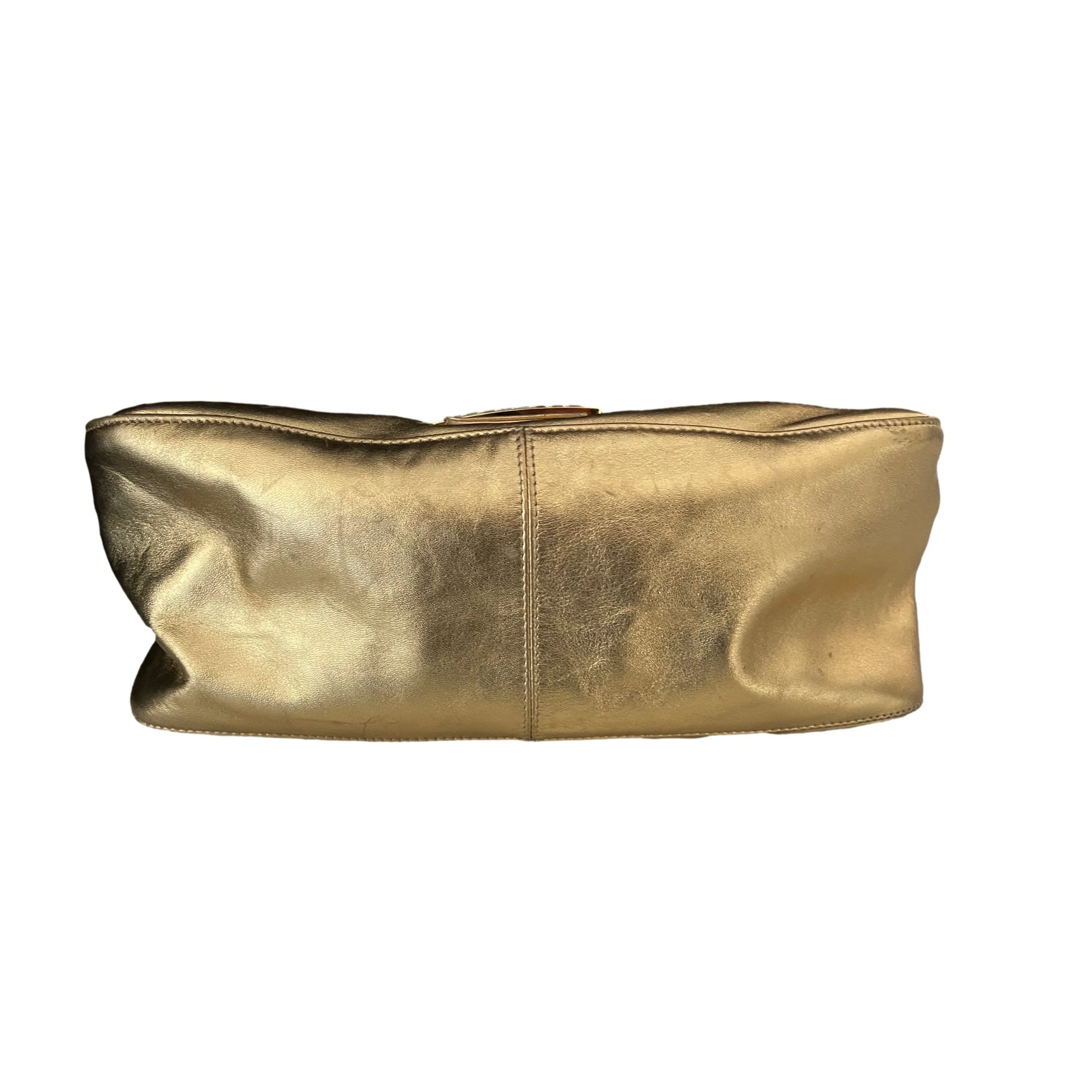 Fendi Gold Shimmer Shoulder Bag
