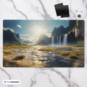 Flooded Strand Reimagined Playmat | 24"x14" Azorius Magic the Gathering MTG