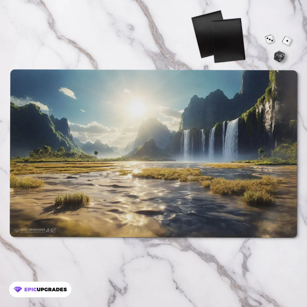 Flooded Strand Reimagined Playmat | 24"x14" Azorius Magic the Gathering MTG