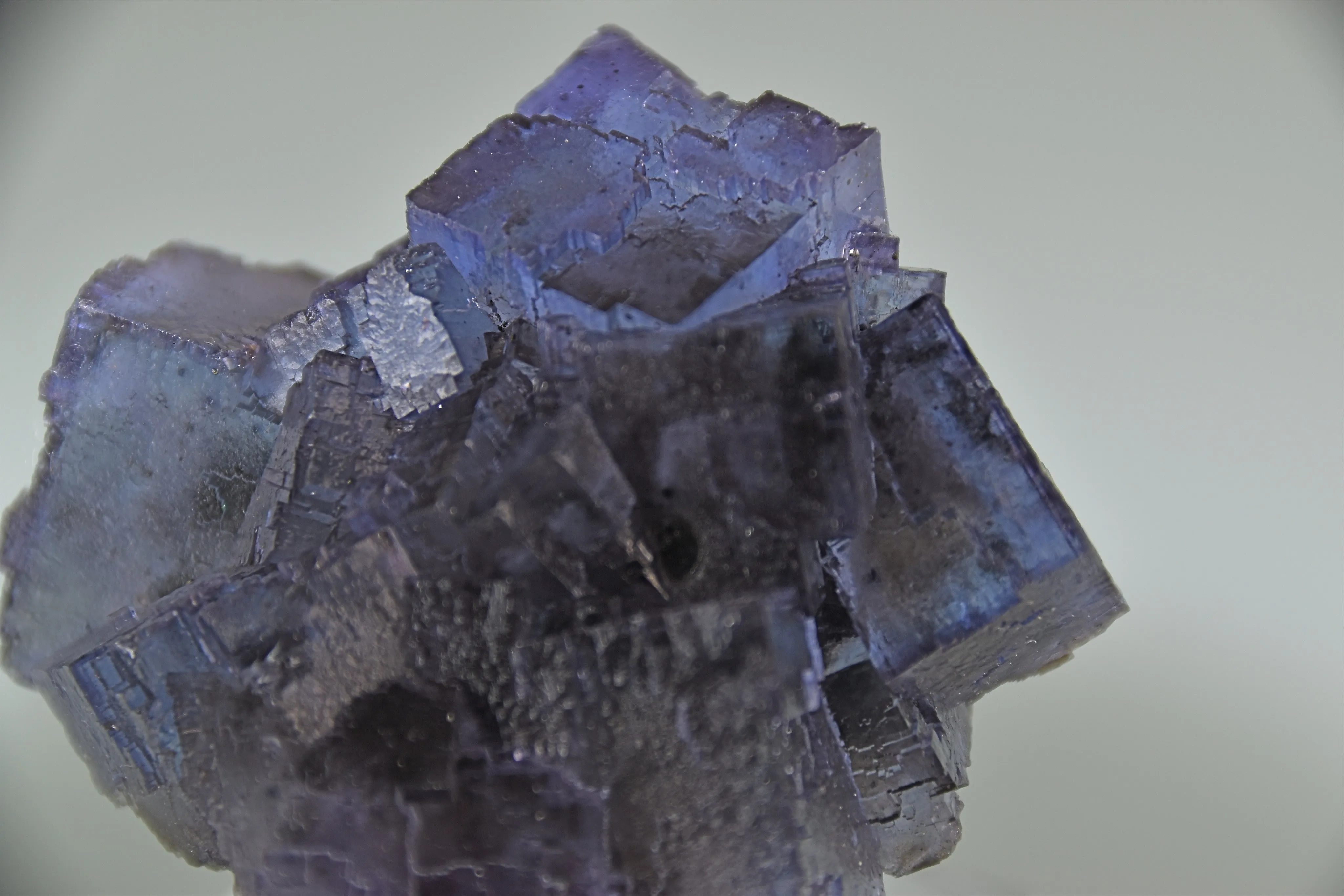 Fluorite, Sub-Rosiclare Level, Annabel Lee Mine, Ozark-Mahoning Company, Harris Creek District, Southern Illinois, Mined ca. 1988,  Holzner Collection, Miniature, 4.0 x 4.5 x 5.5 cm, $200.  Online 6/6.