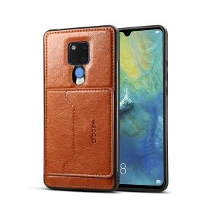 For HUAWEI MATE 20X 2 in 1 Retro PU Leather Wallet Stand Non-slip Shockproof Cell Phone Case brown