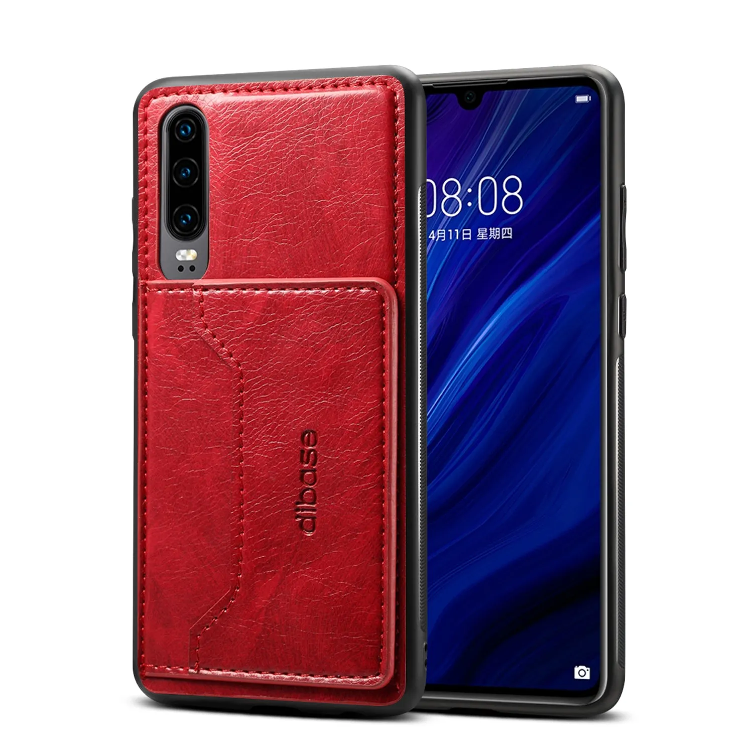 For Samsung A50 Retro PU Leather Wallet Card Holder Stand Non-slip Shockproof Cell Phone Case brown