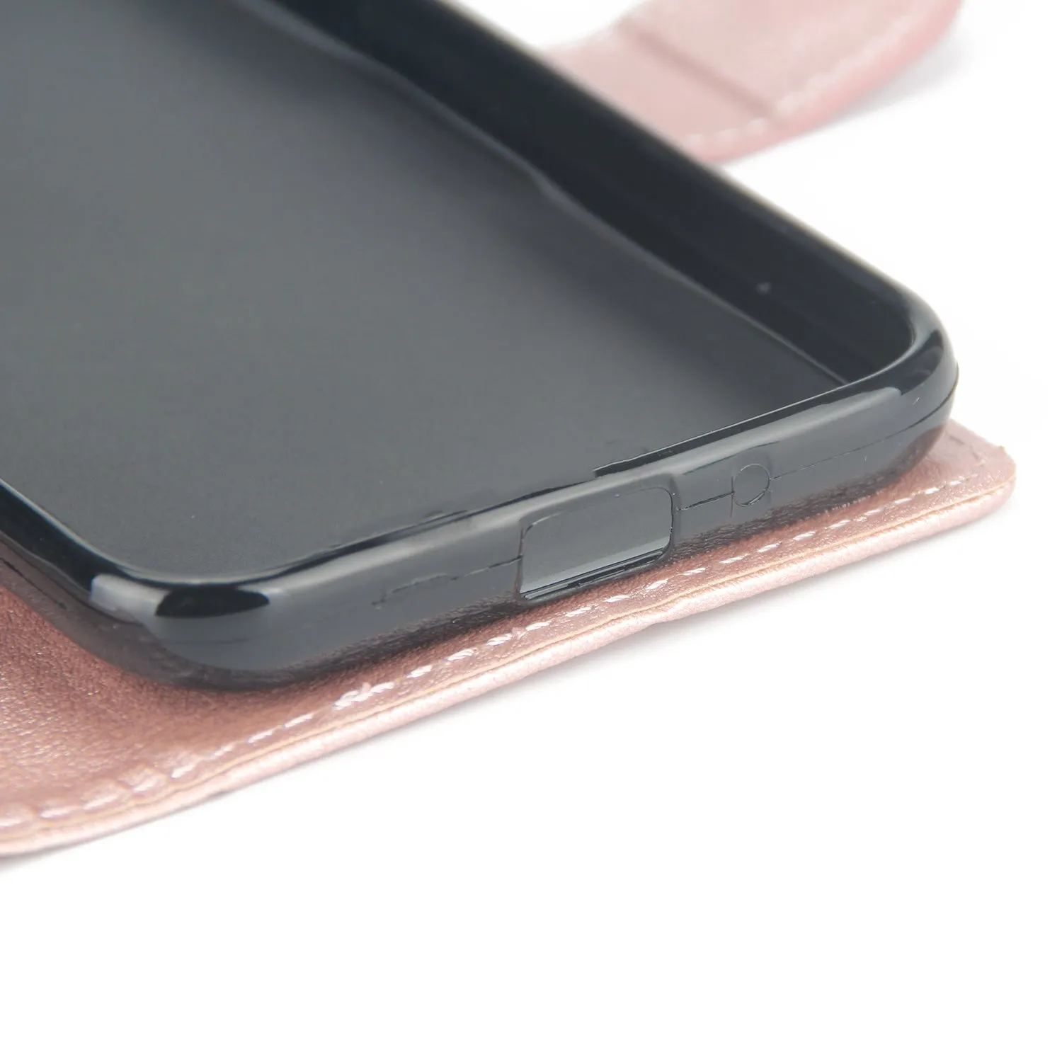 For Samsung J2 PRO 2018/Grand Prime Pro/J250 PU Cell Phone Case Protective Cover Shell with Buckle brown