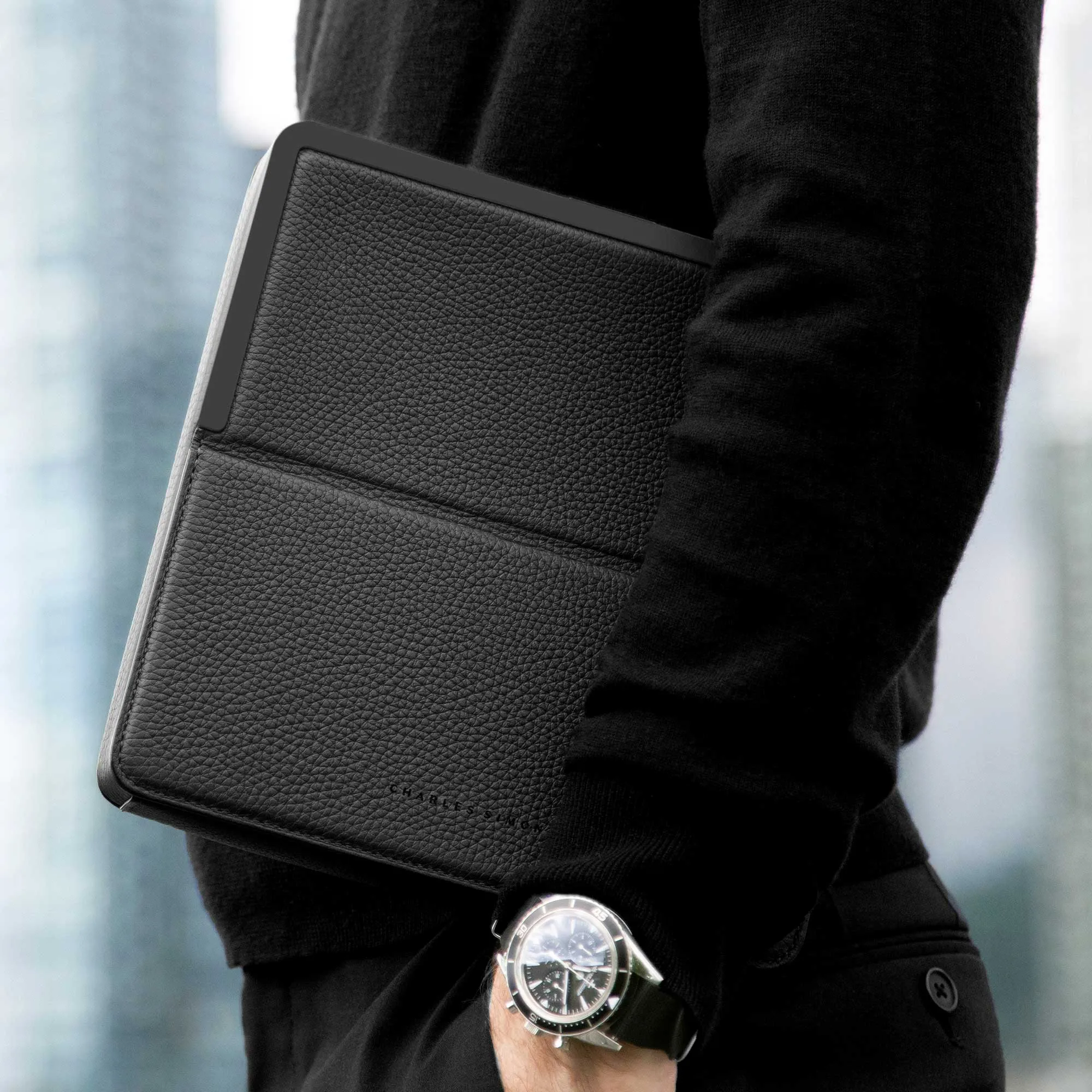 FRASER TRAVEL WALLET - BLACK / BLACK