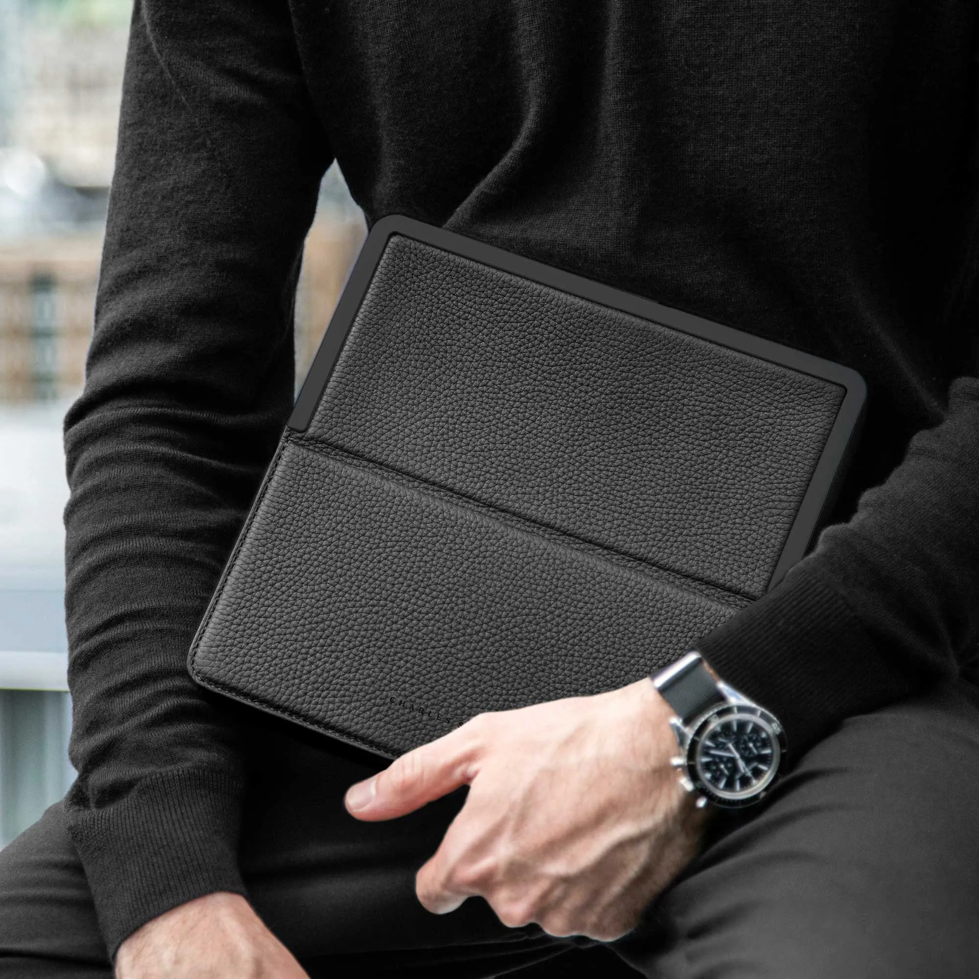 FRASER TRAVEL WALLET - BLACK / BLACK