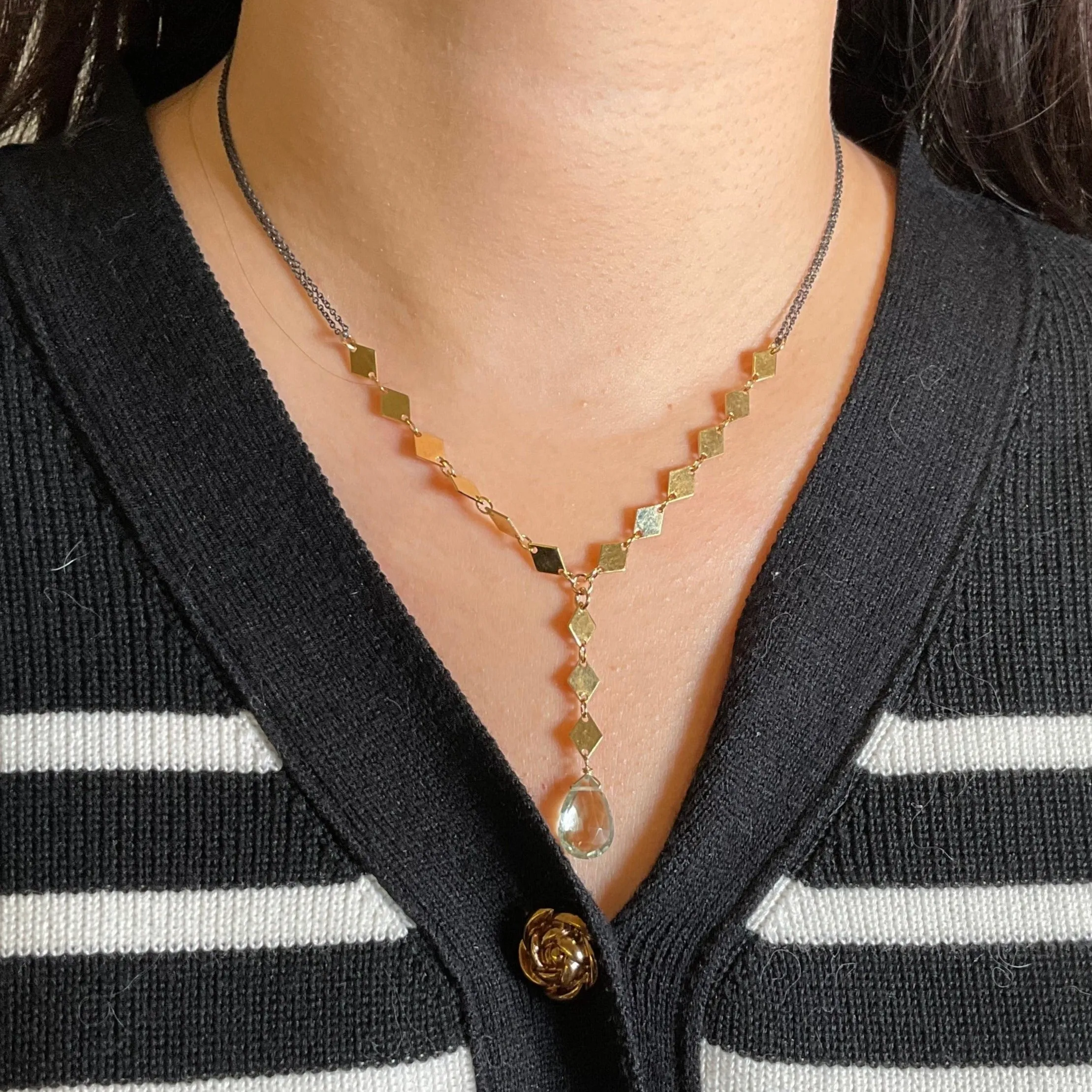 Geometric Drop Necklace