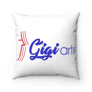 Gigiarts Logo Faux Suede Square Pillow