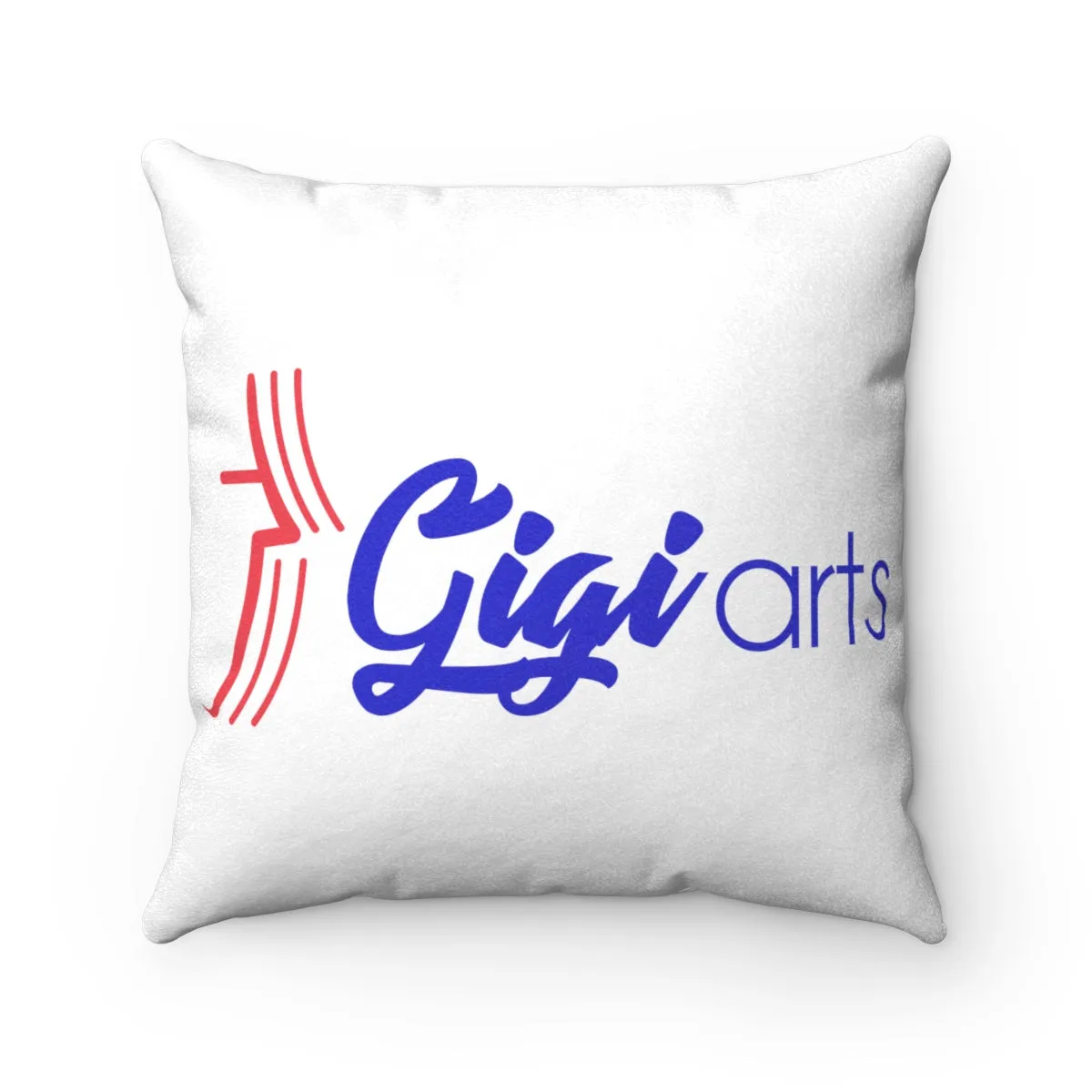 Gigiarts Logo Faux Suede Square Pillow