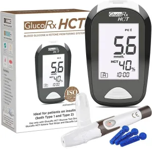 GlucoRX HCT & Ketone Blood Glucose Monitoring System