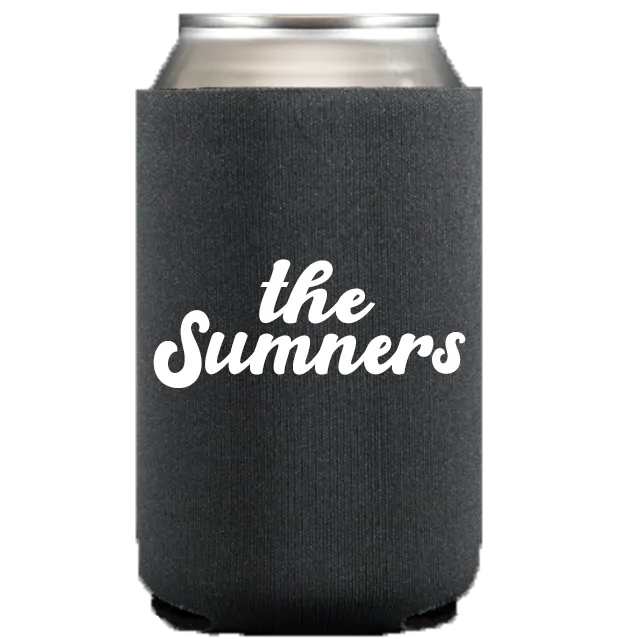 Groovy Last Name Koozie