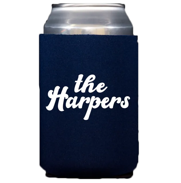 Groovy Last Name Koozie