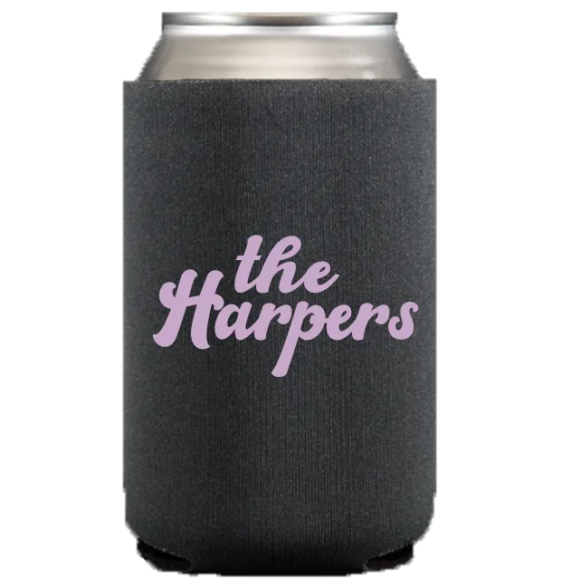 Groovy Last Name Koozie