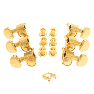 Grover GRO102G Rotomatic Acoustic/Electric Machine Heads 3-a-Side Gold