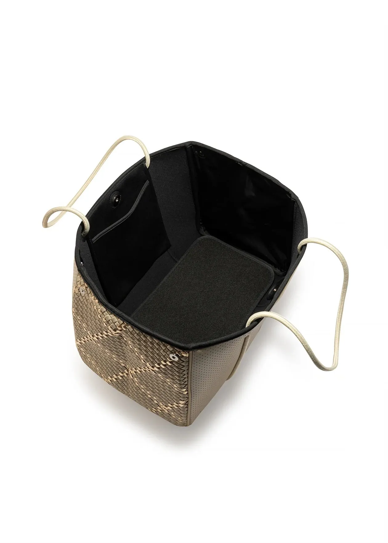 Haute Shore - Greyson Dune '23  Neoprene Woven Mix Media Tote