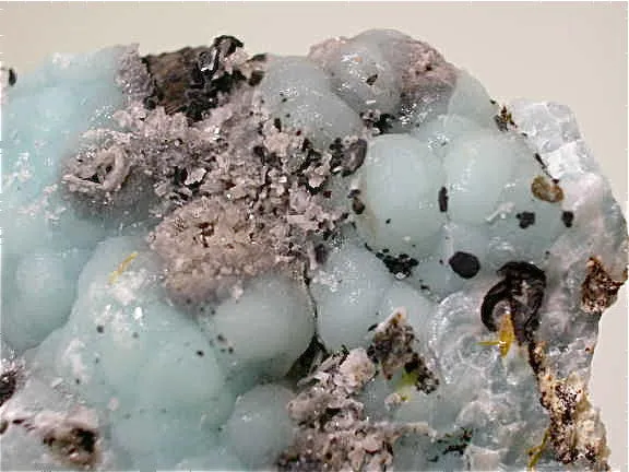 Hemimorphite, 79 Mine, Hayden, Arizona, Eric Petersen Collection, Miniature, 2.5 x 5.8 x 6.0 cm, $25.  Online 7/10. SOLD